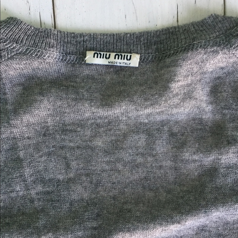 Miu Miu Light Crop Sweater - image 6